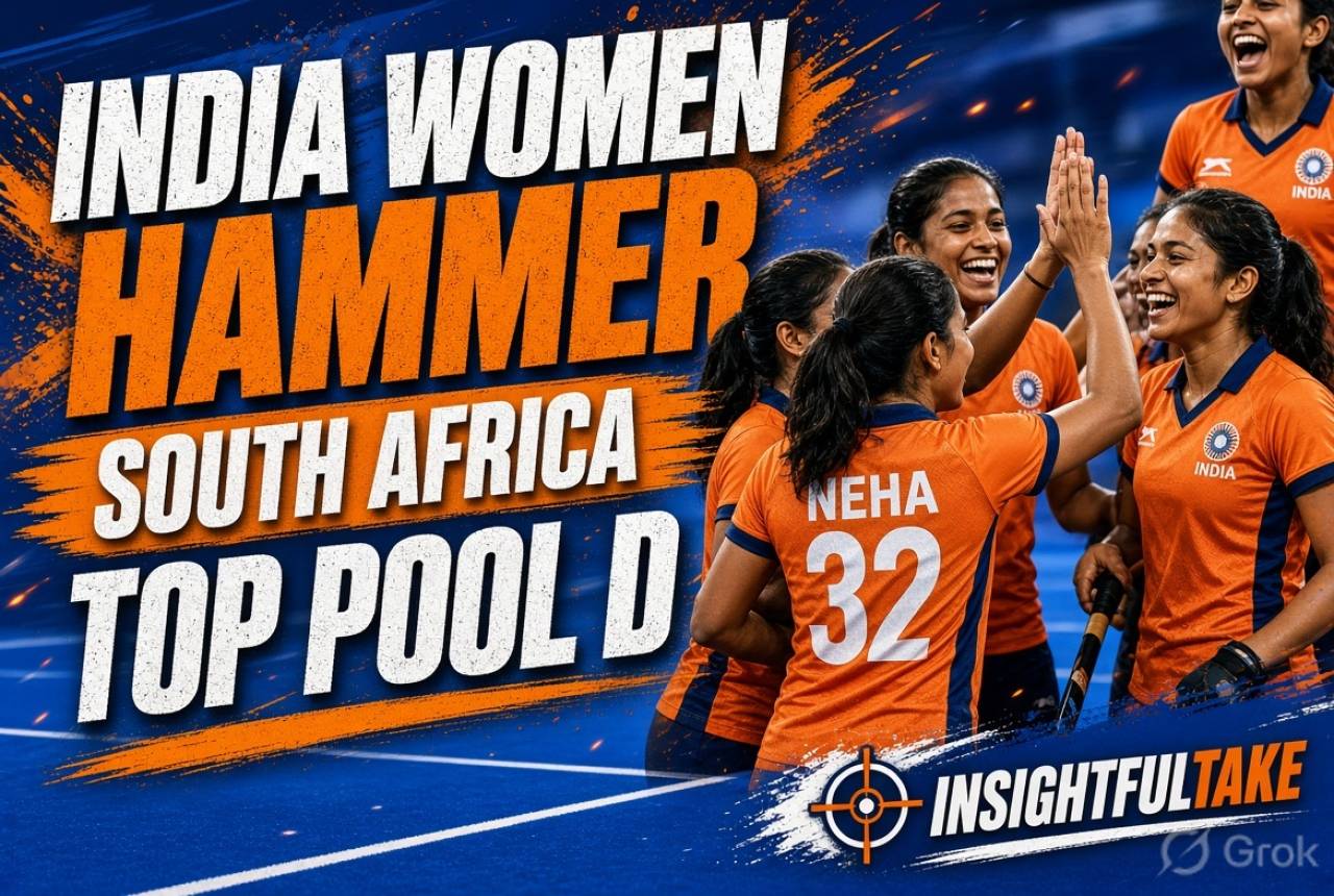 India Women Hammer South Africa 6-1 to Take Top Spot in Hockey World Cup Pool D