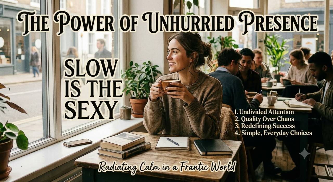 Slow Is the New Sexy: Why Unhurried Living Is the Ultimate Power Move