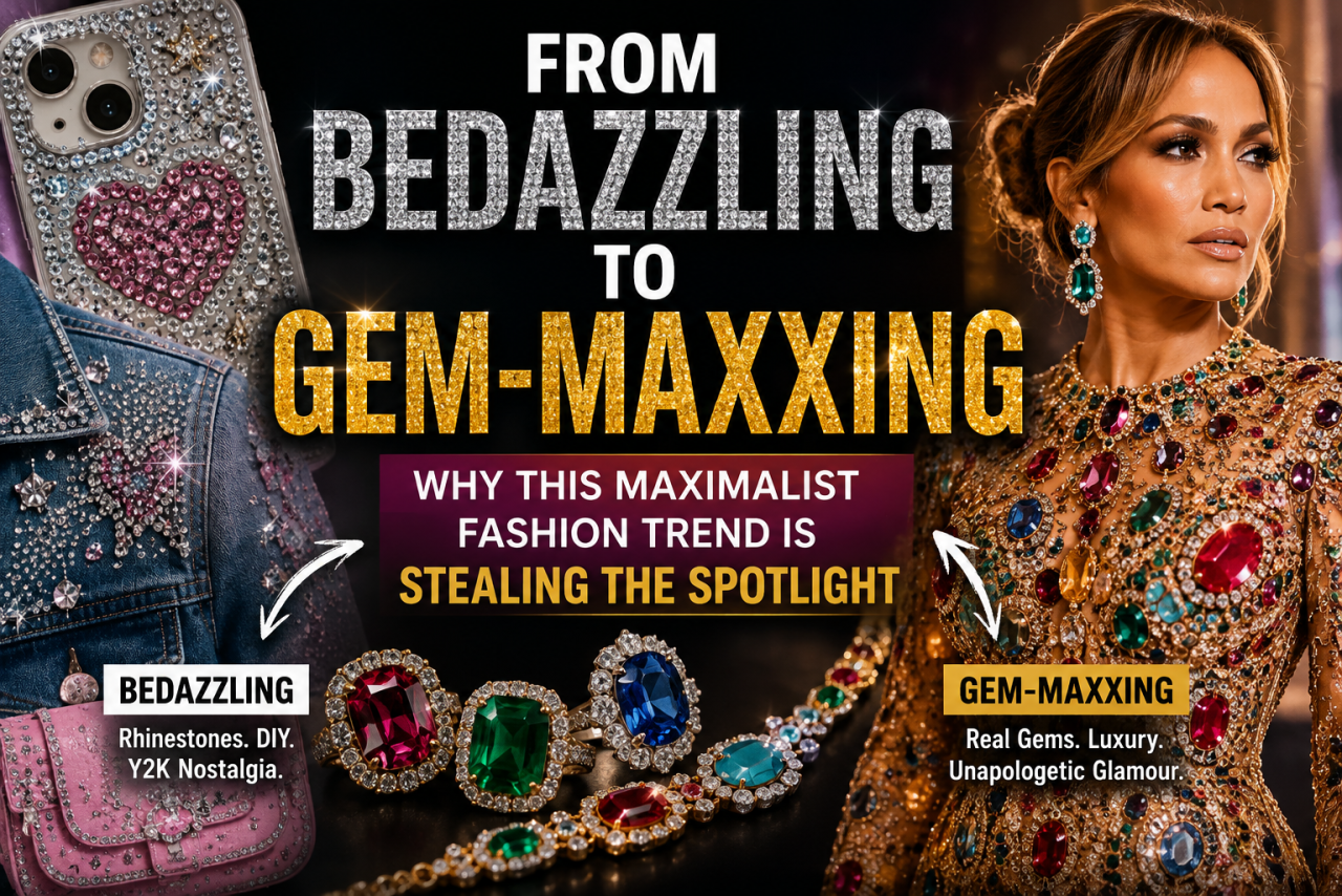 From Bedazzling to Gem-Maxxing: Why Fashion Is Choosing Bigger, Bolder Sparkle