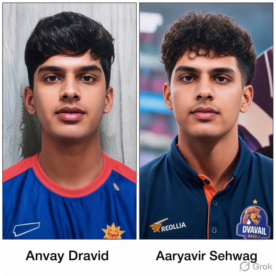 A Decade Later, Sehwag and Dravid Return to Face Australia, Through Their Sons