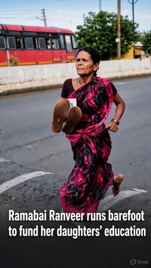 Barefoot in a Saree: How 47-Year-Old Ramabai Ran for Her Daughters’ Future