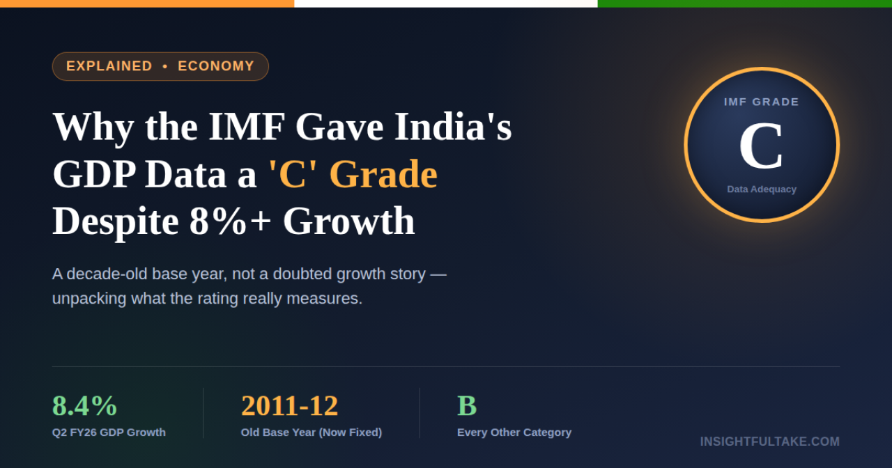 Why the IMF Gave India’s GDP Data a ‘C’ Grade Even as Growth Hit 8.2%