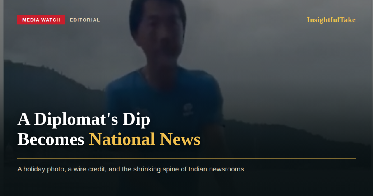 A Diplomat Took a Dip in the Ganga. Why Did It Become National News?