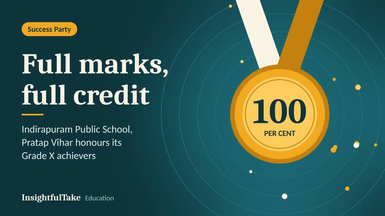 Full Marks, Full Credit: Indirapuram Public School, Pratap Vihar Honours Its Grade X Achievers