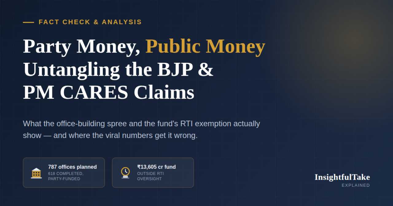 BJP Offices, PM CARES and the Bigger Question of Political Transparency