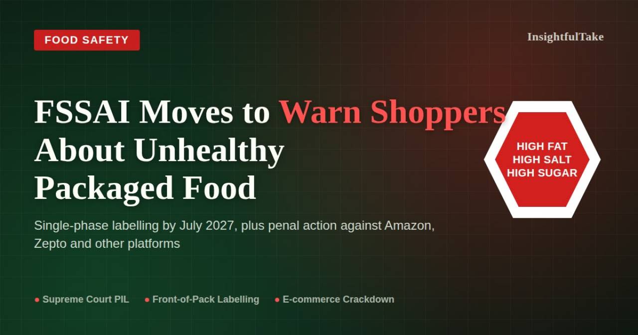 FSSAI Moves to Put Clear Warning Labels on Unhealthy Packaged Food