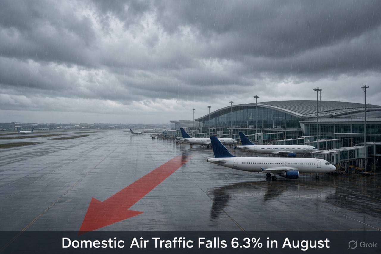 Monsoon Lull and School Reopening Pull Down India’s Domestic Air Travel in August