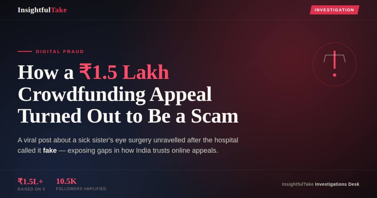 When Kindness Becomes a Trap: The ₹1.5 Lakh Crowdfunding Controversy