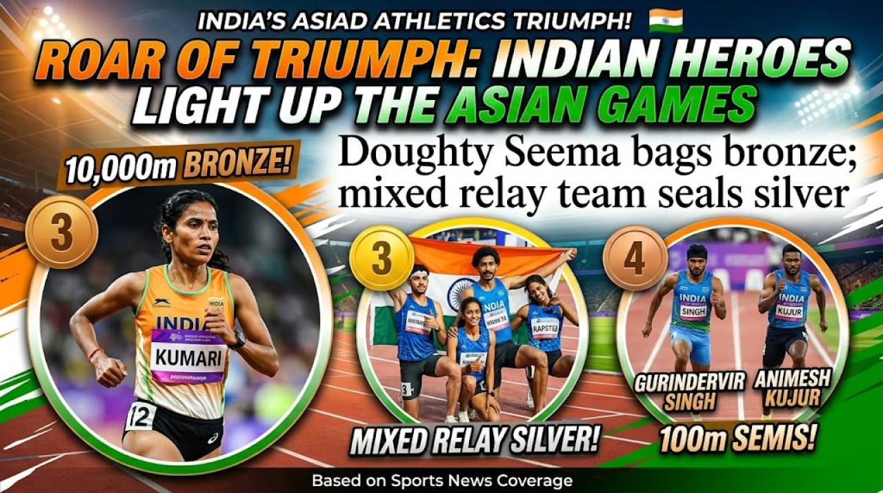Roar of Triumph Indian Track and Field Heroes Light Up the Asian Games