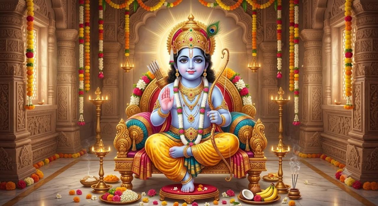 बालक राम का दिव्य स्वरूप
