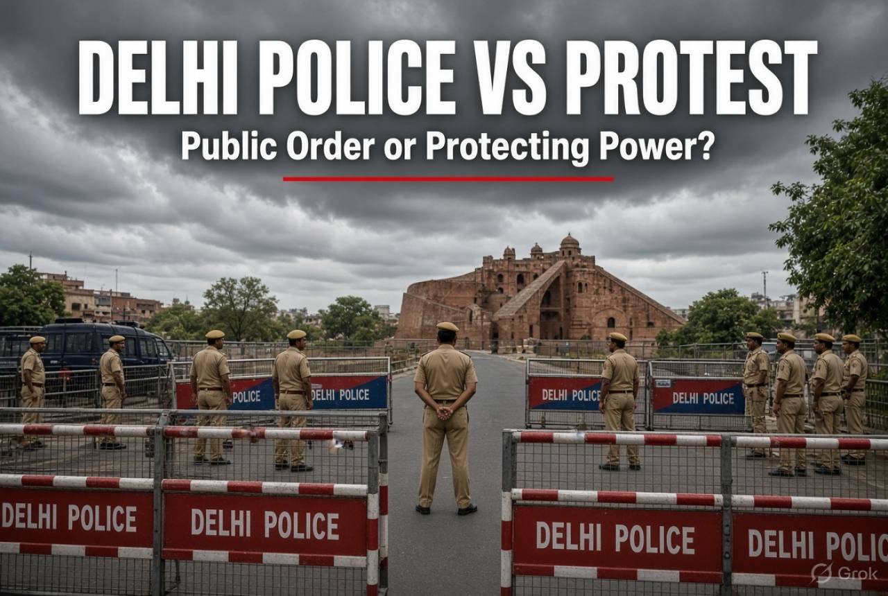 Delhi Police’s Heavy Hand on the October 10 Protest: Public Order or Protecting Power?