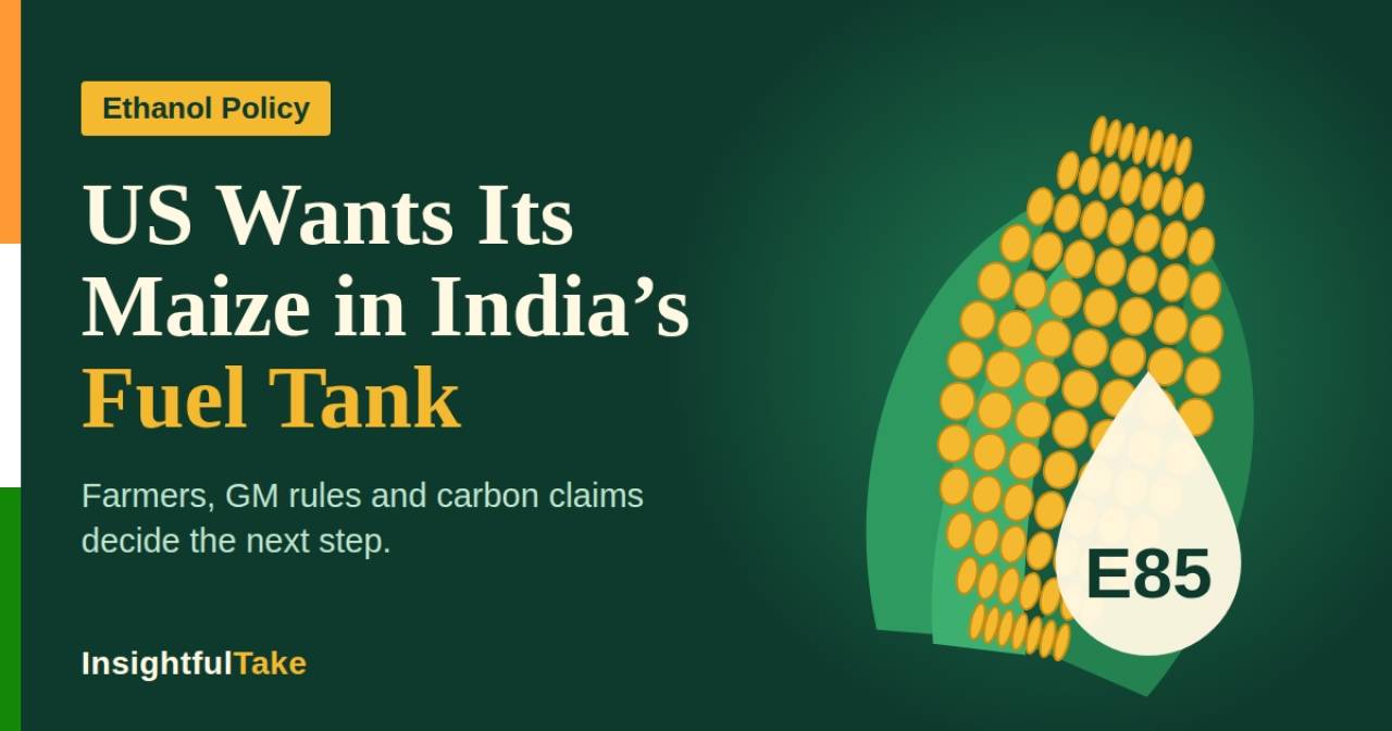 Maize on the Table: Why America's Ethanol Pitch Puts India's Farmers and Fuel Policy to the Test
