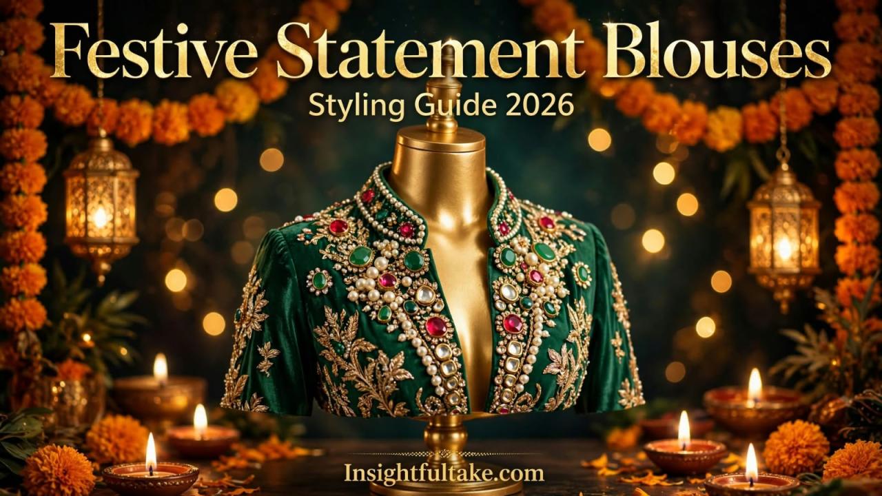 Forget Heavy Necklaces, the Bejewelled Blouse Is the New Festive Favourite