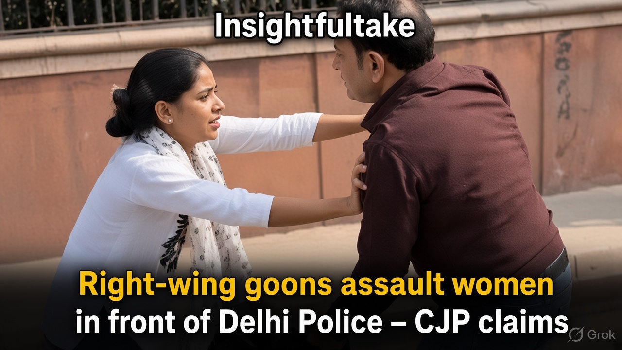 Delhi Protest Turns Violent as Right-Wing Groups Attack Demonstrators and Journalists