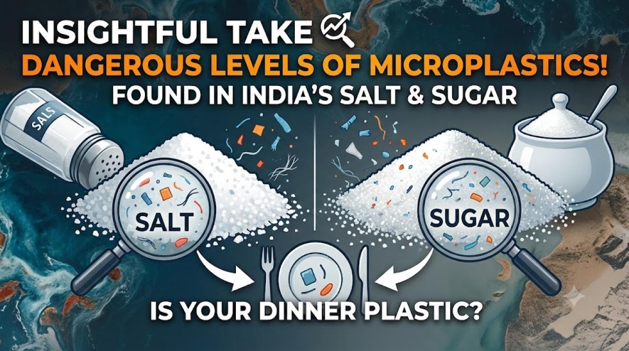 Microplastics Found in Salt and Sugar in Dangerous Proportions in India