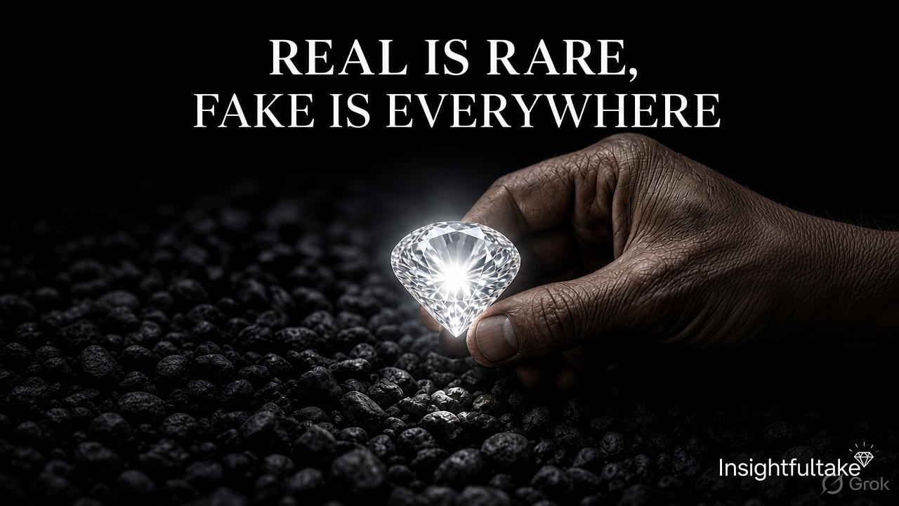 The World Rewards the Fake. Being Real Is an Act of Courage