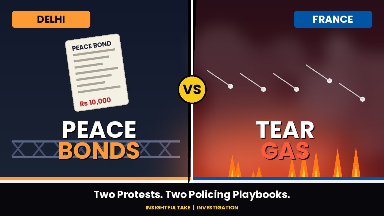 Peace Bonds in Delhi, Tear Gas in France: Two Very Different Responses to Public Protest