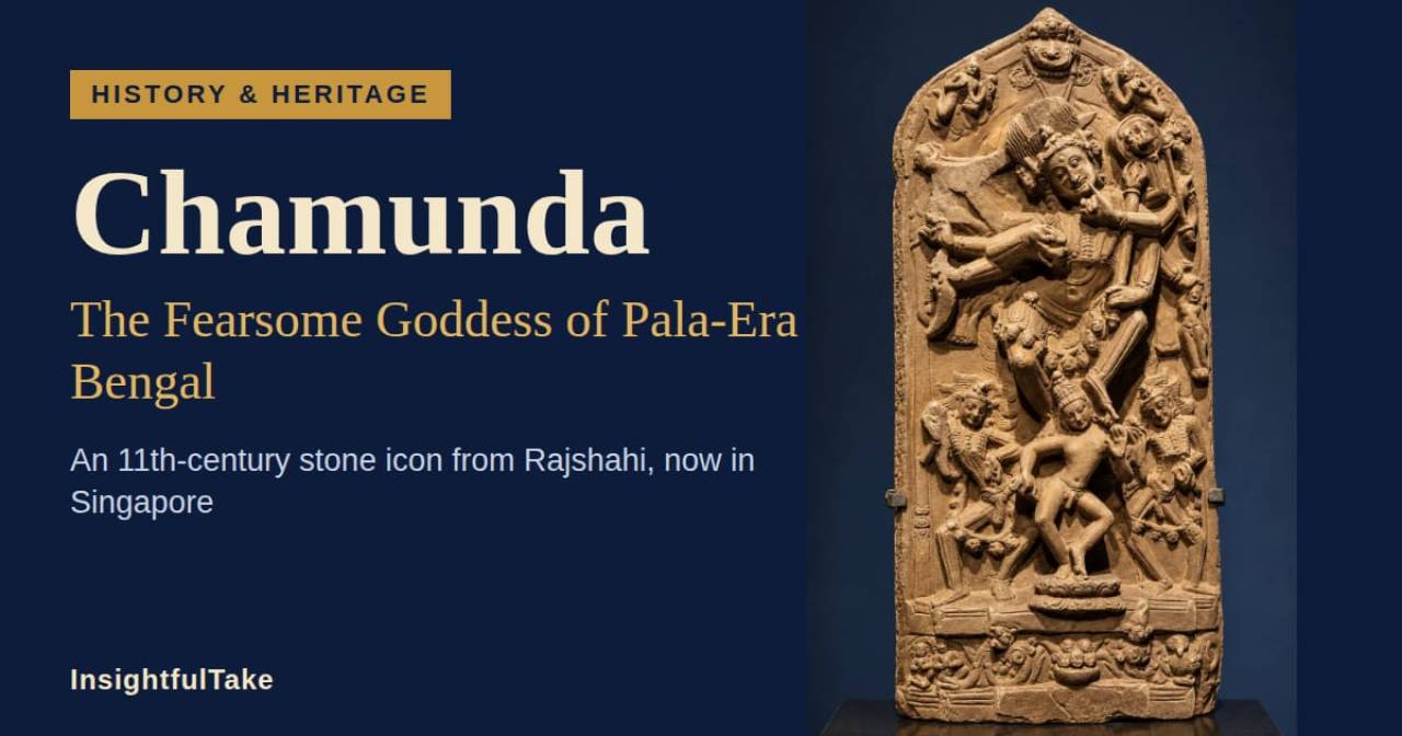 Chamunda in Stone: The Fearsome Goddess of Pala-Era Bengal Now Resting in Singapore
