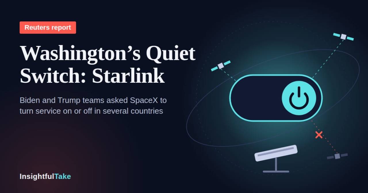 How Washington Quietly Used Elon Musk's Starlink as a Foreign Policy Tool