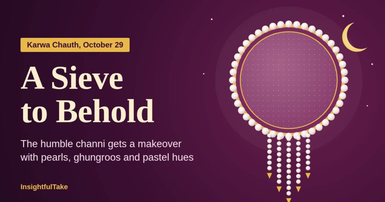 A Sieve to Behold: How the Humble Karwa Chauth Channi Became a Festive Fashion Statement