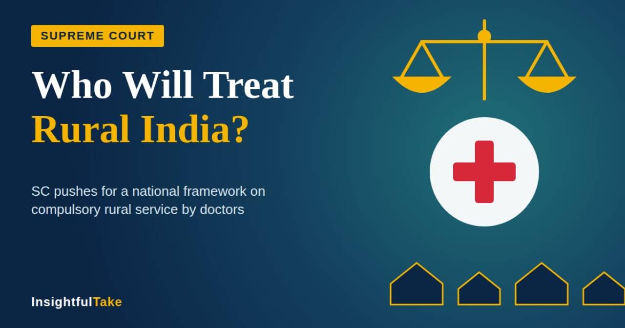 Supreme Court Seeks National Policy on Compulsory Rural Service for Doctors
