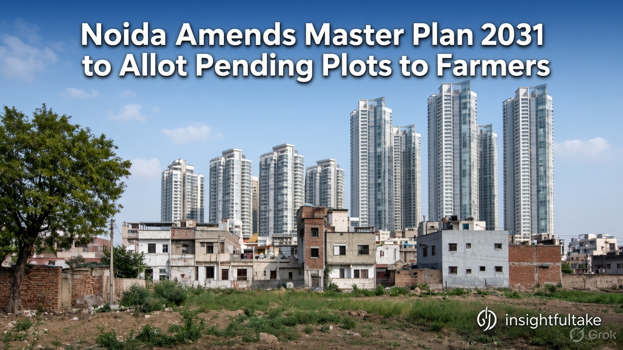 Noida Amends Master Plan 2031 to Allot Pending 5% Residential Plots to Nearly 12,000 Farmers