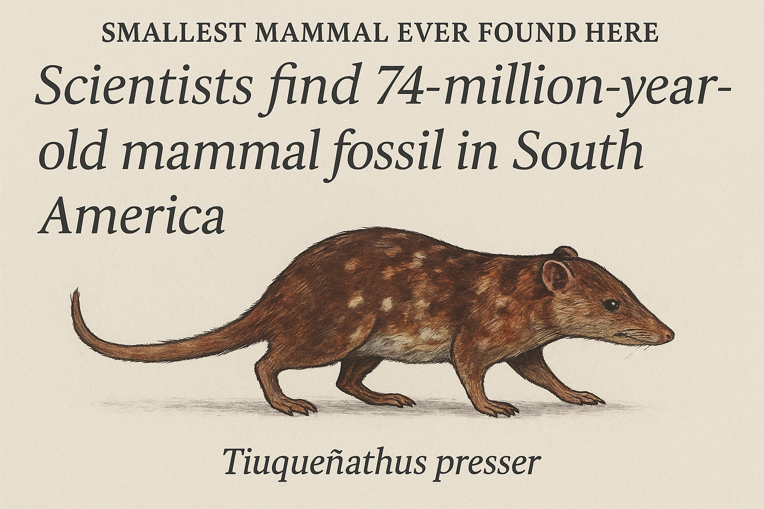 Scientists Discover 74-Million-Year-Old Mammal Fossil in South America