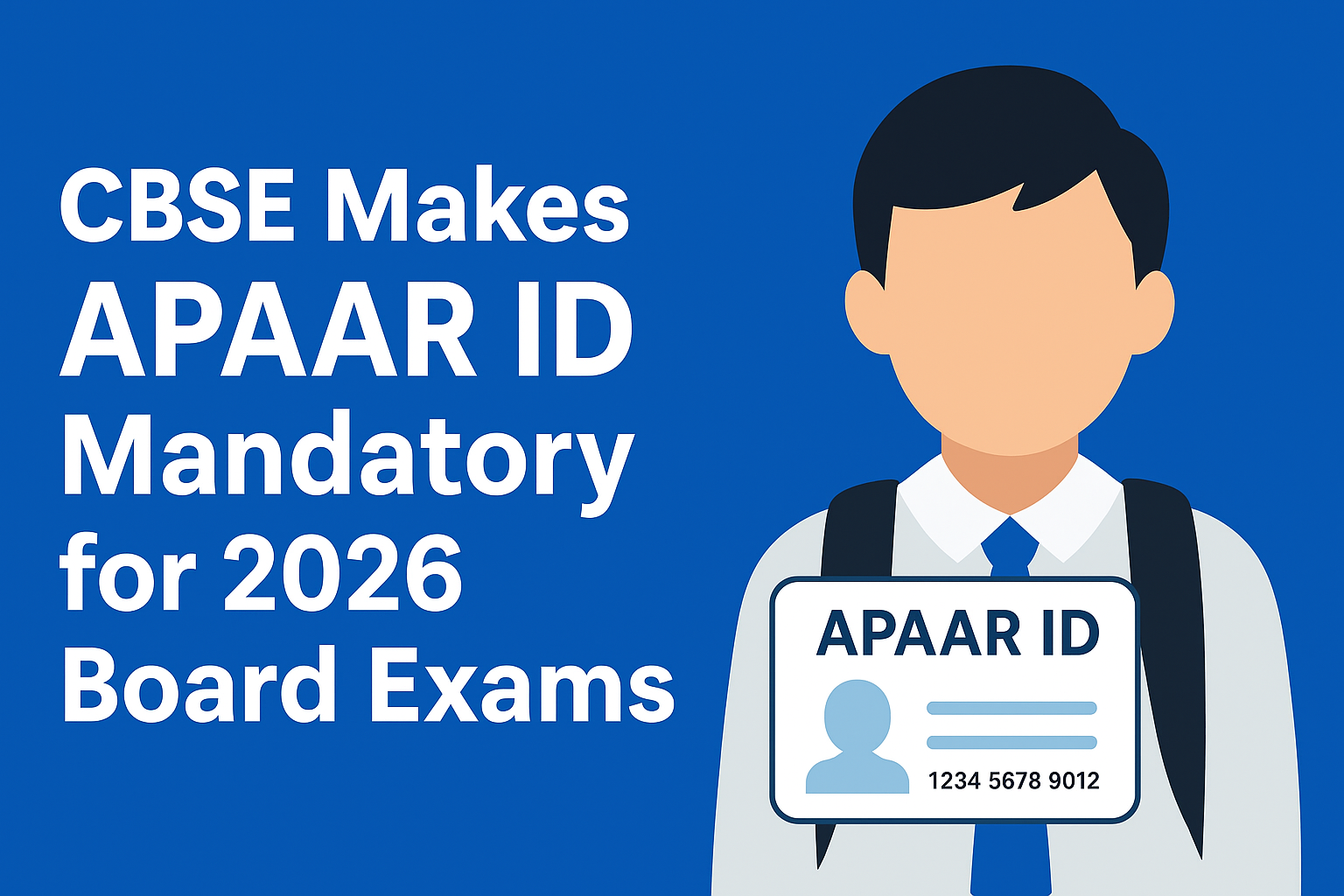 CBSE Makes APAAR ID Mandatory for 2026 Board Exams