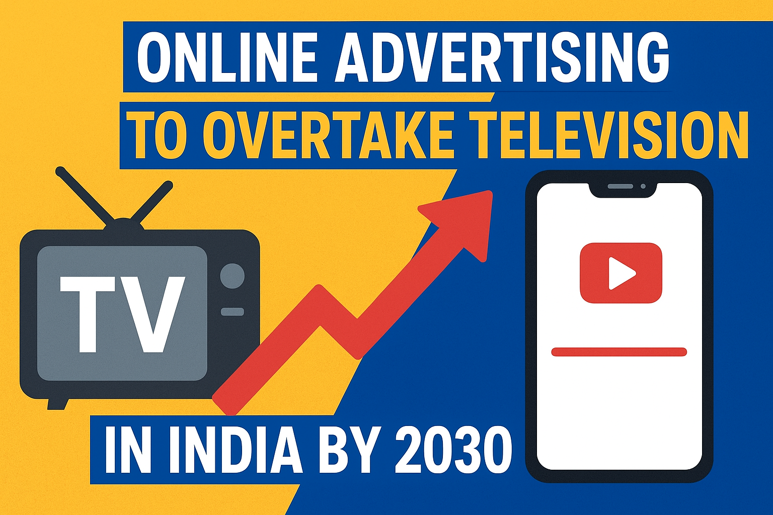 Online Advertising to Overtake Television in India by 2030