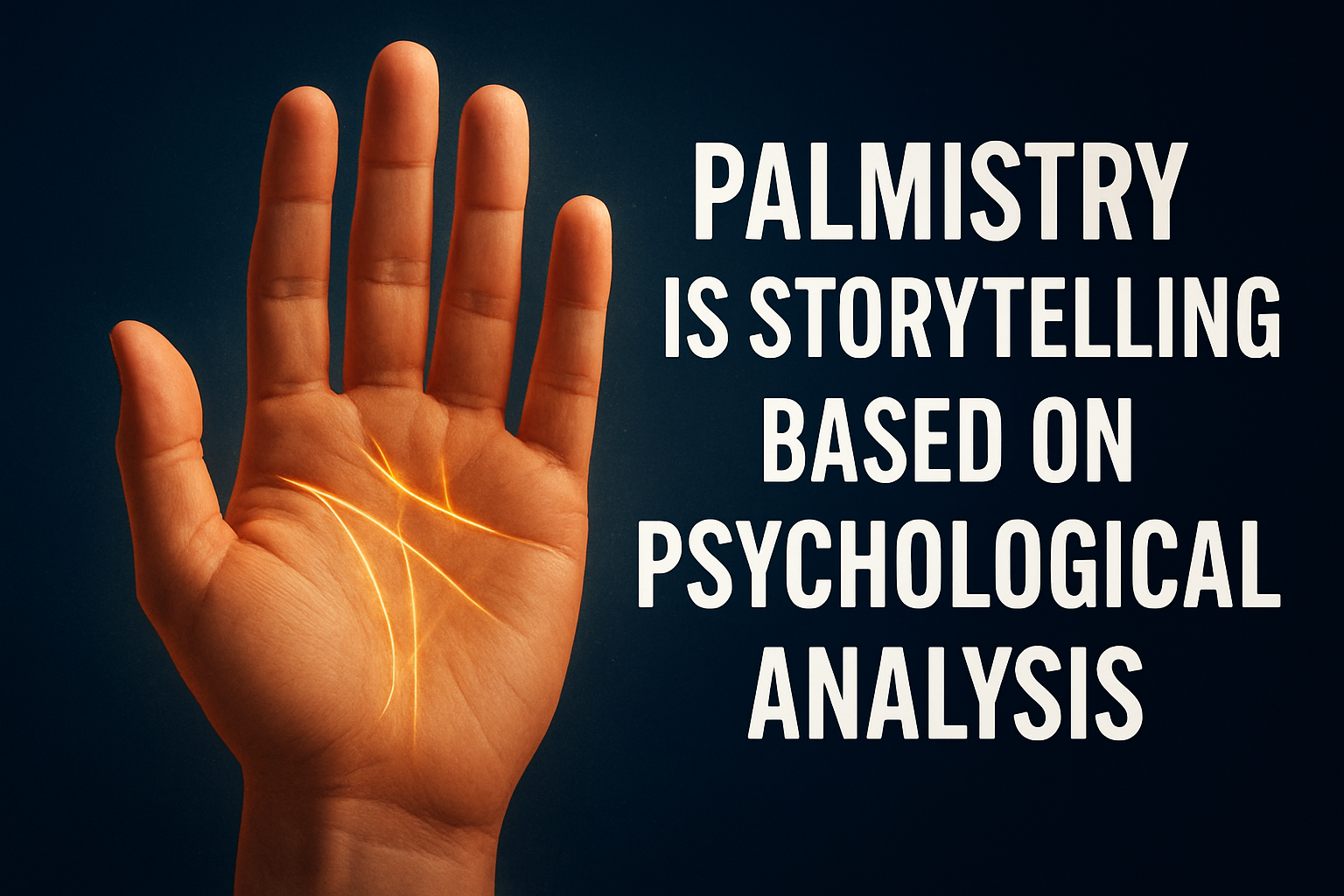 Palmistry is Storytelling Based on Psychological Analysis