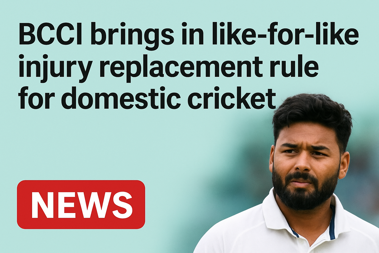 BCCI Brings in Like-for-Like Injury Replacement Rule for Domestic Cricket