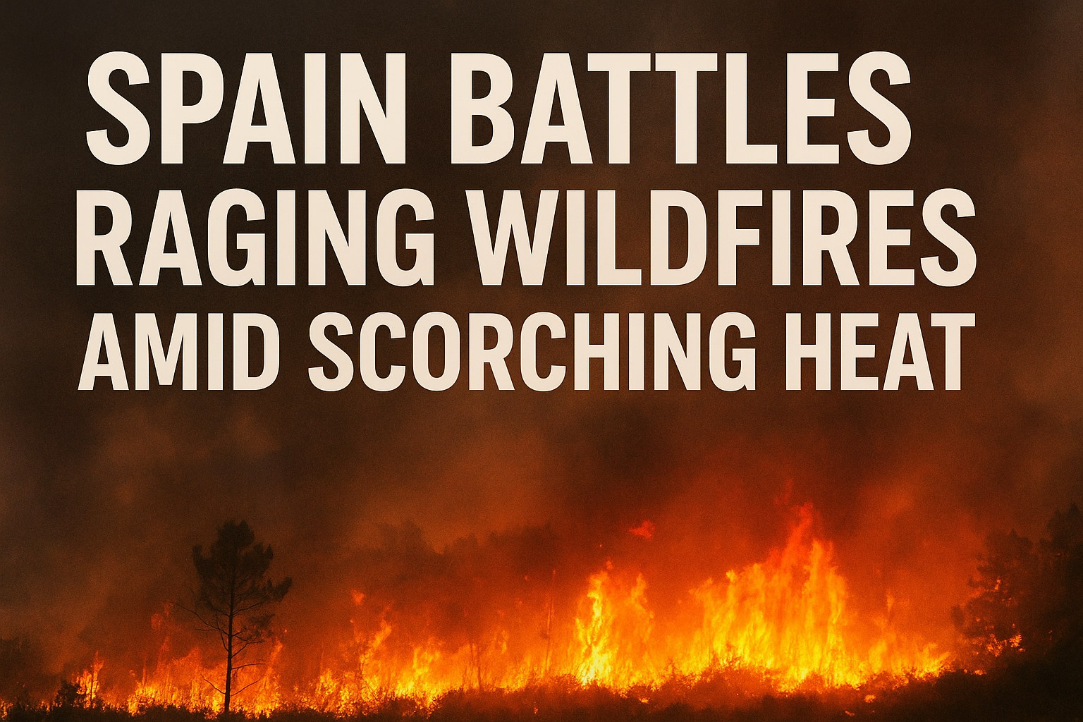 Spain Battles Raging Wildfires Amid Scorching Heat