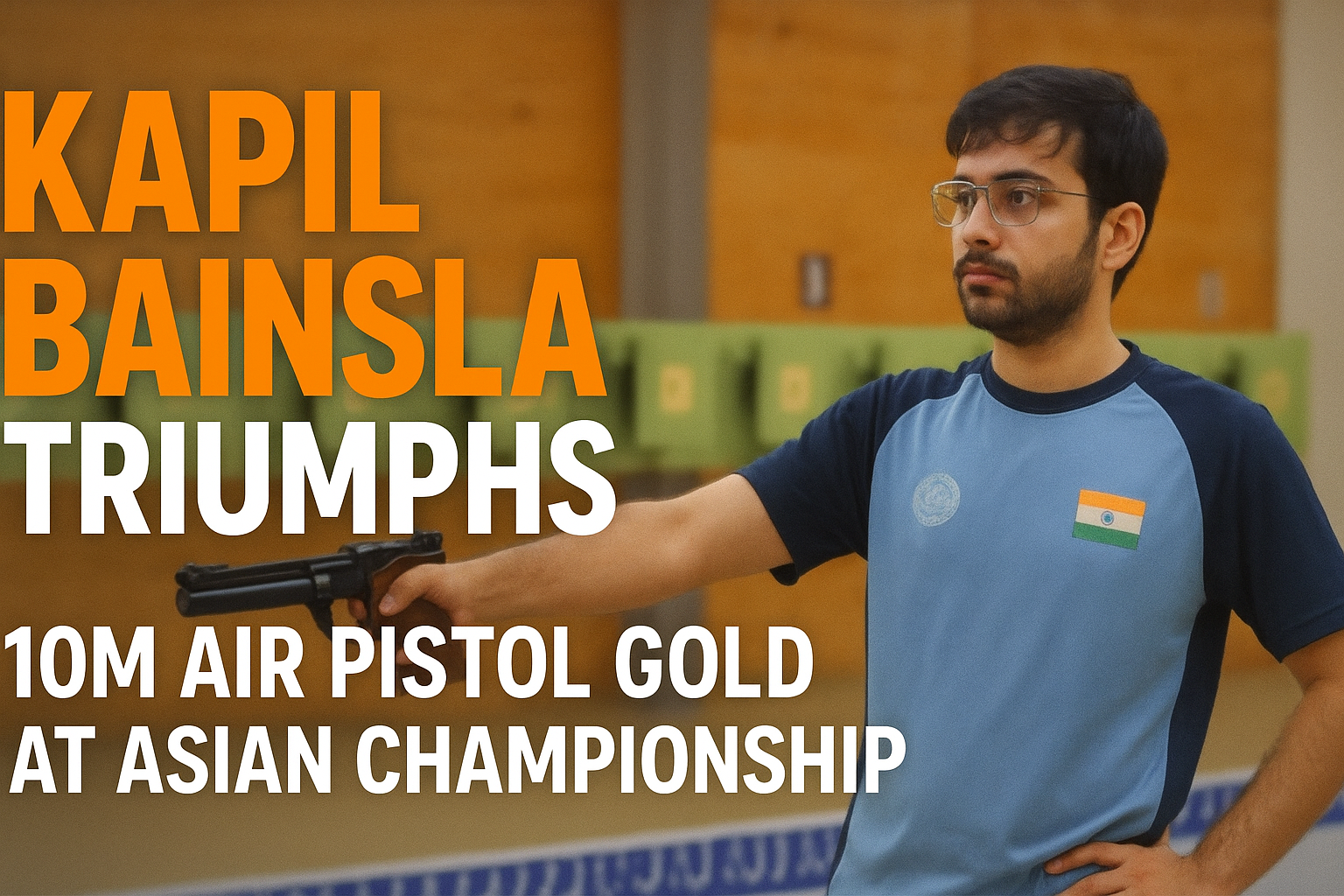 Kapil Bainsla Shines in 10m Air Pistol Junior Final at Asian Championship