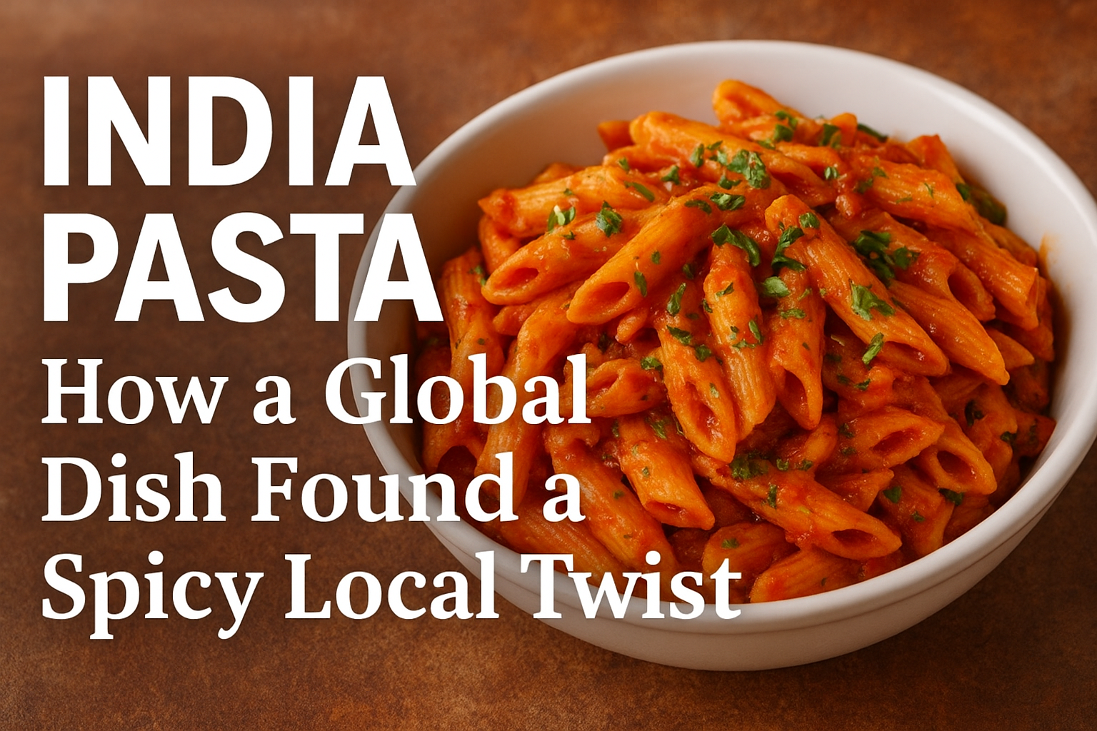 India Pasta: Fusion of Italian Taste with Indian Flavors