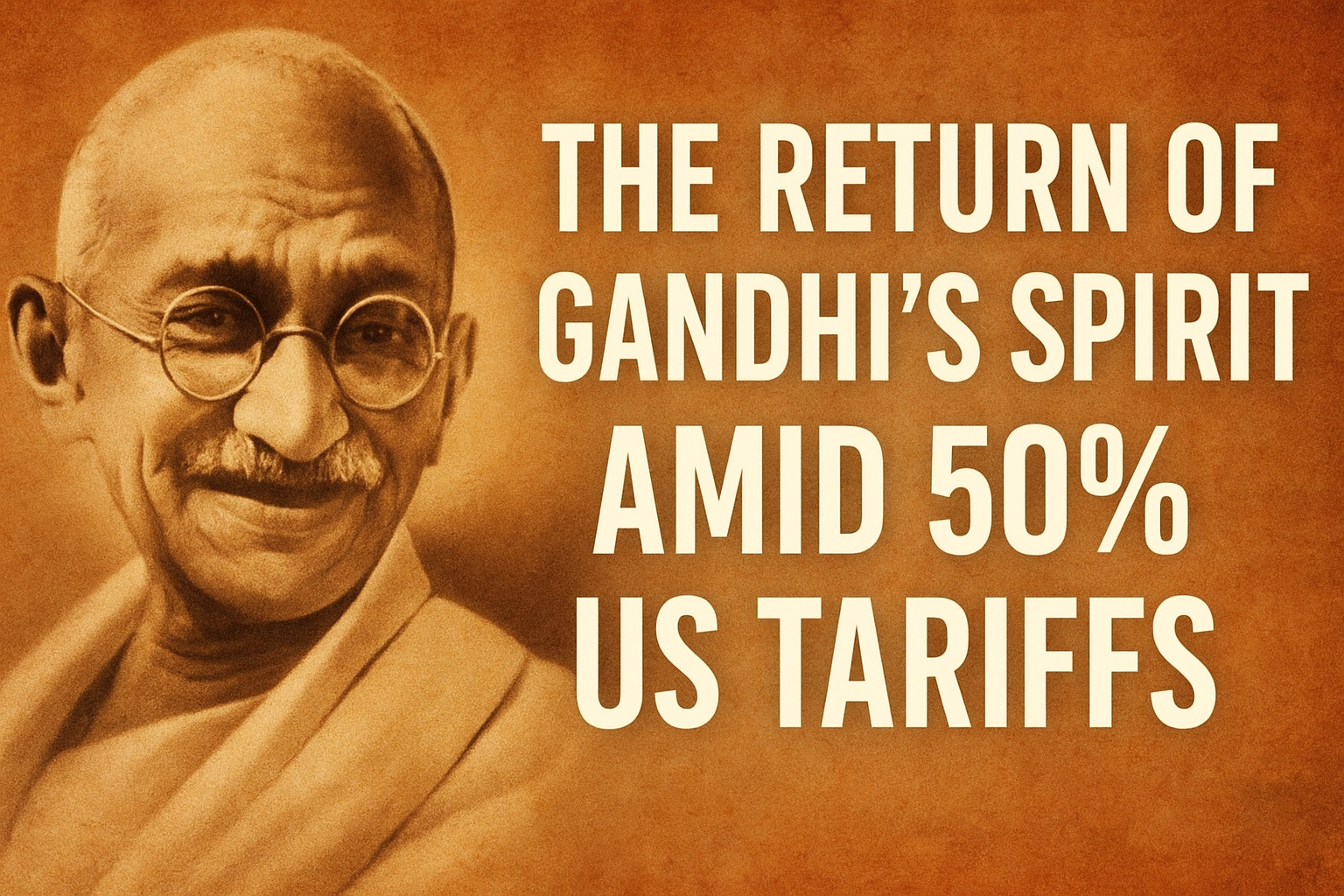 The Return of Gandhi’s Spirit Amid 50% US Tariffs