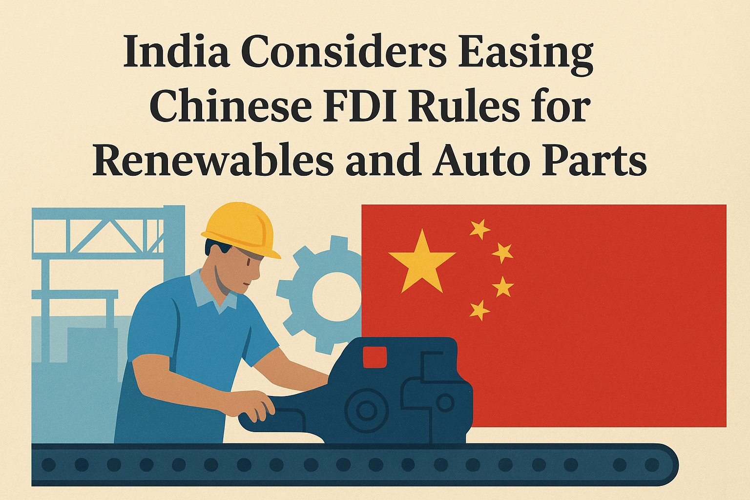India Considers Easing Chinese FDI Rules for Renewables and Auto Parts