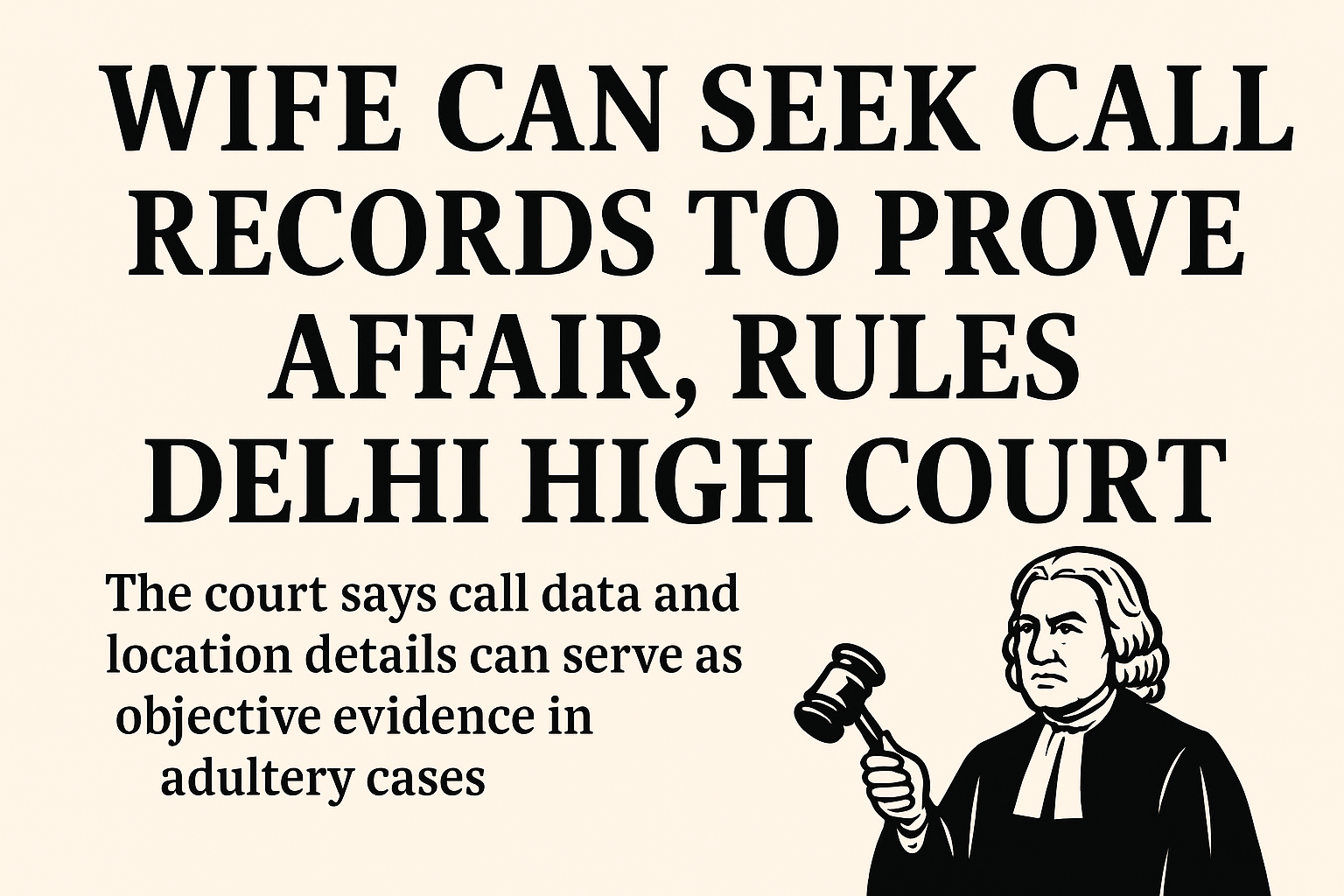 Wife Can Seek Call Records to Prove Affair, Rules Delhi High Court