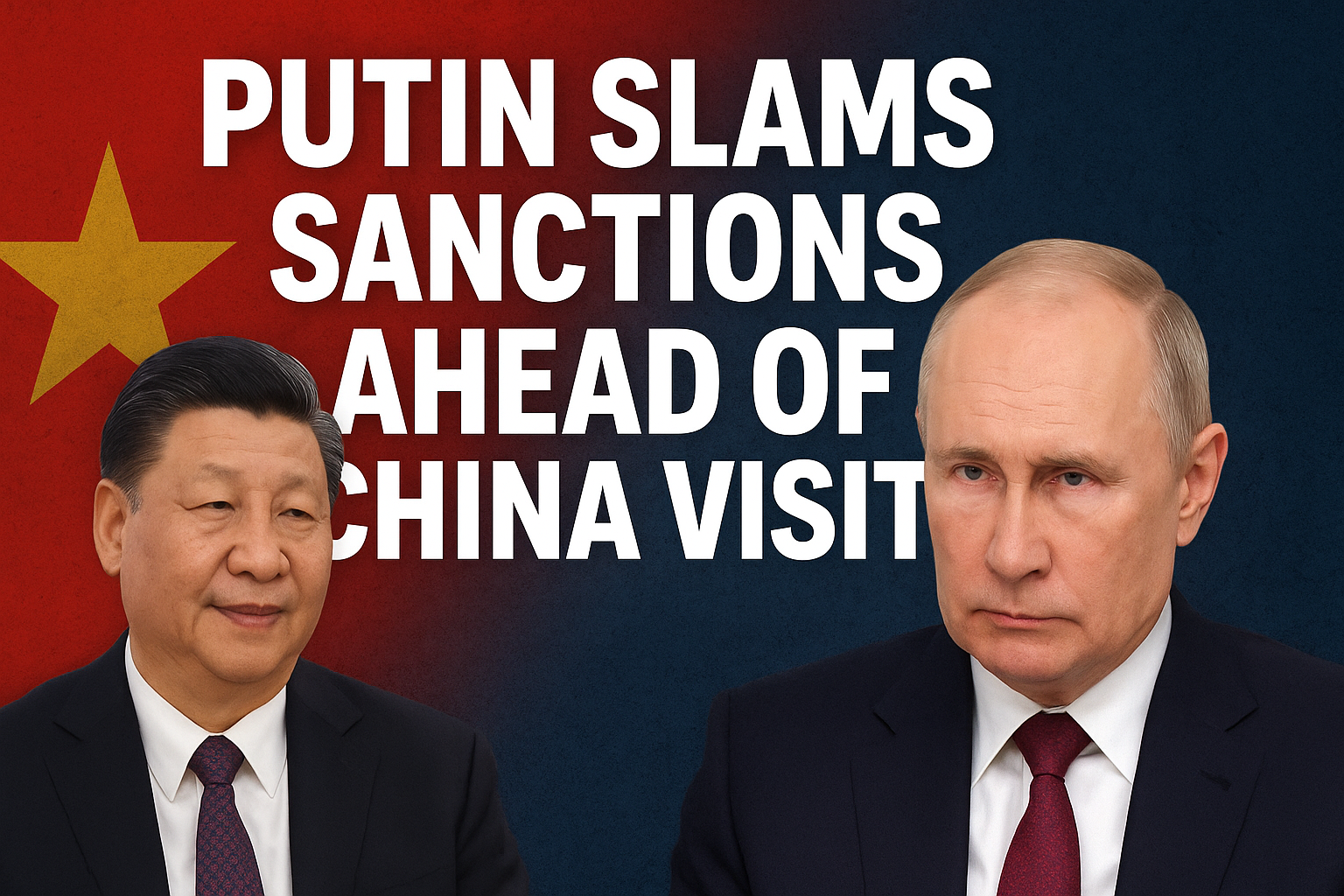 Putin Criticizes Western Sanctions Before China Visit