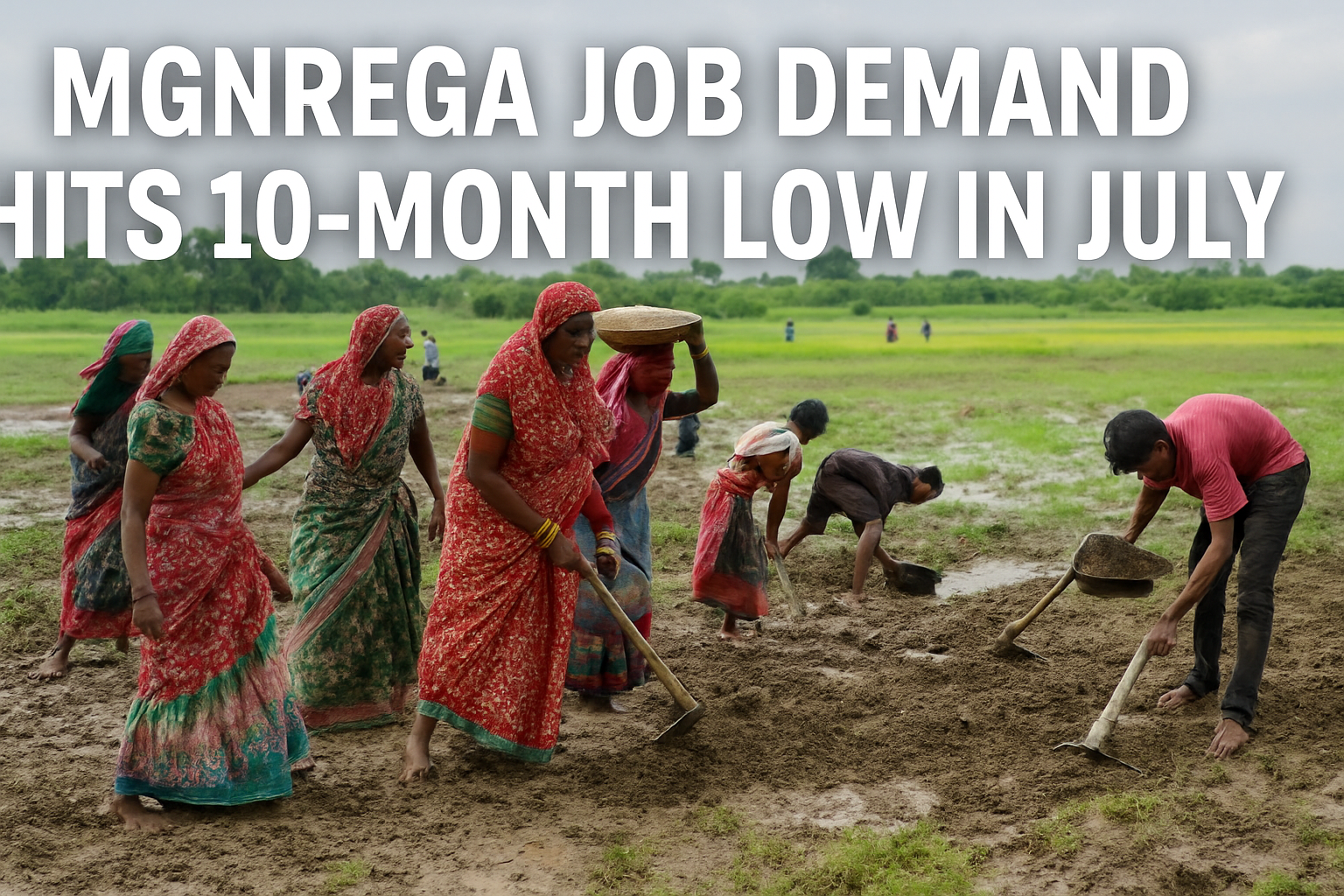 Rural Job Demand Under MGNREGA Hits 10-Month Low in July