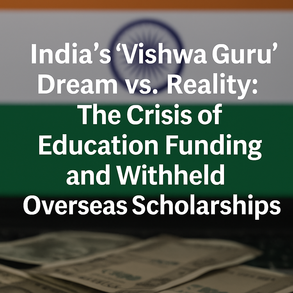 India’s ‘Vishwa Guru’ Dream vs. Reality: The Crisis of Education Funding and Withheld Overseas Scholarships