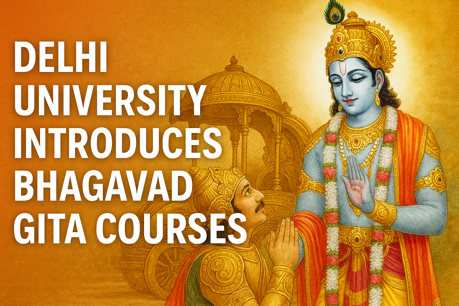 Delhi University Introduces Bhagavad Gita Courses, Setting a Higher Standard for Indian Education