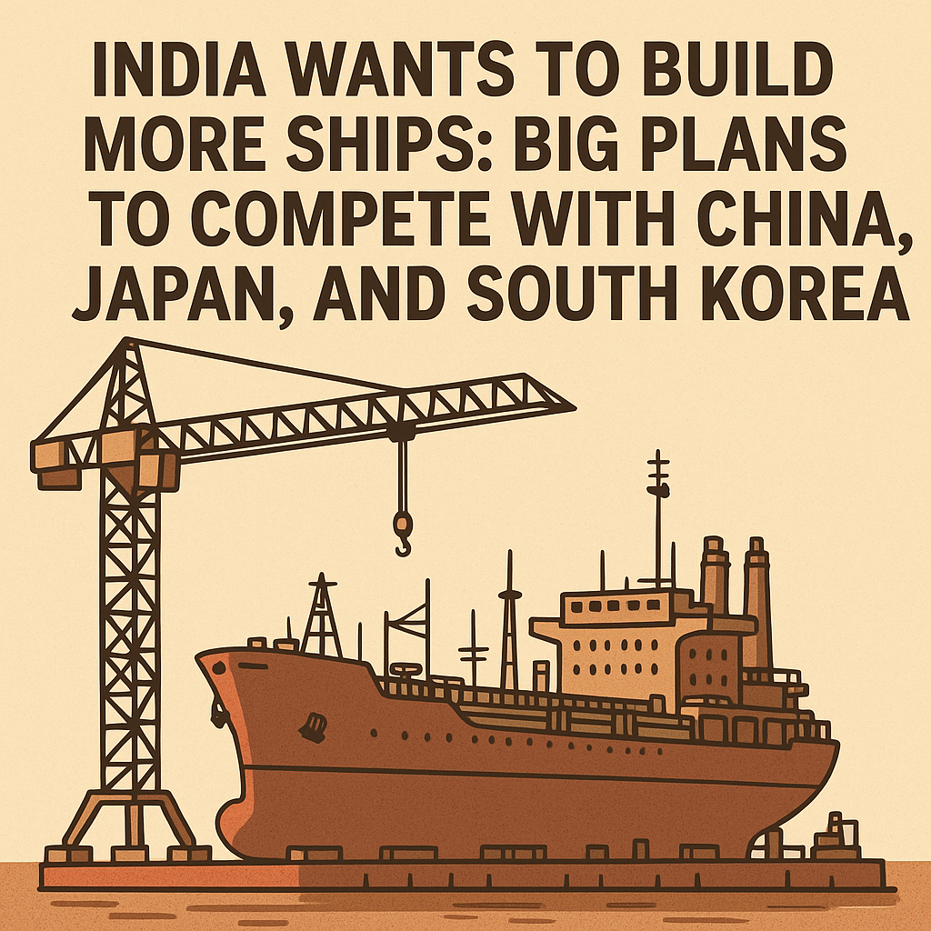 India’s New Plans to Boost Shipbuilding and Become a Global Player