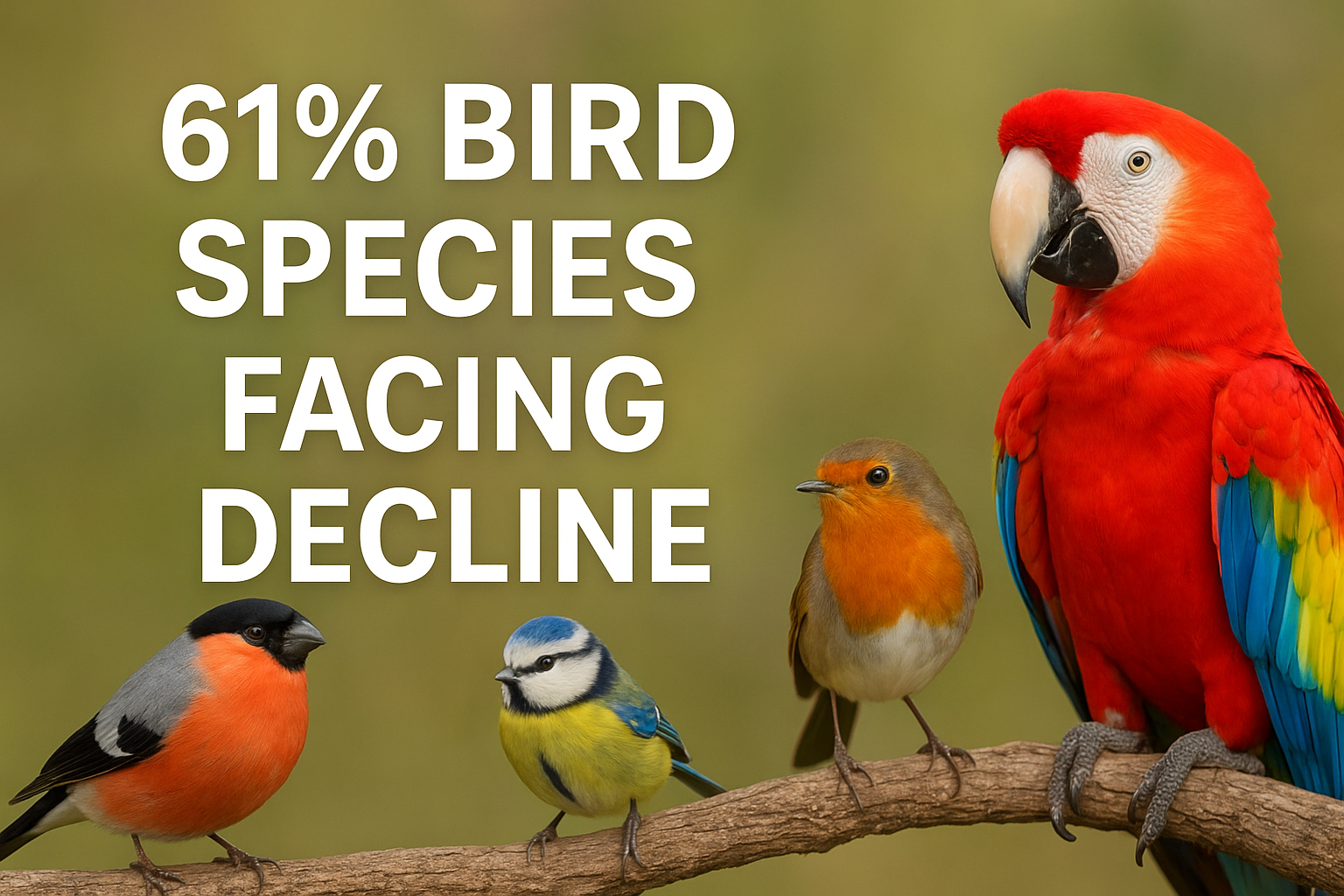 61% of Bird Species Across the World Facing Decline, Warns IUCN Red List