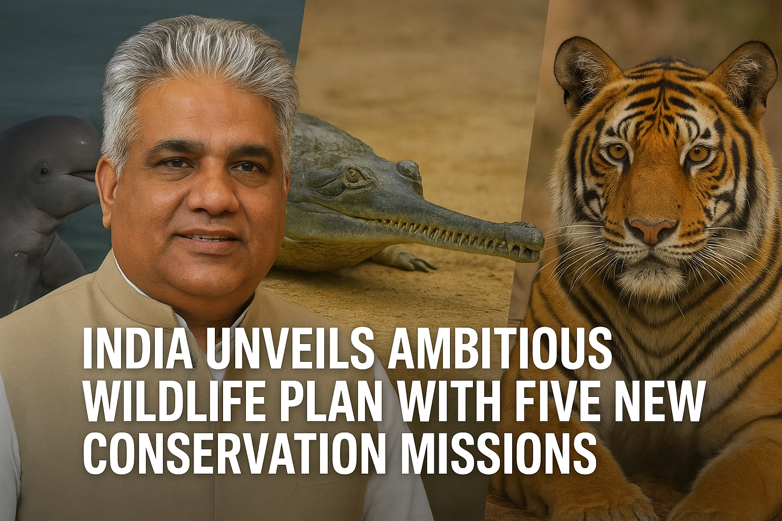 India Unveils Ambitious Wildlife Plan with Five New Conservation Missions