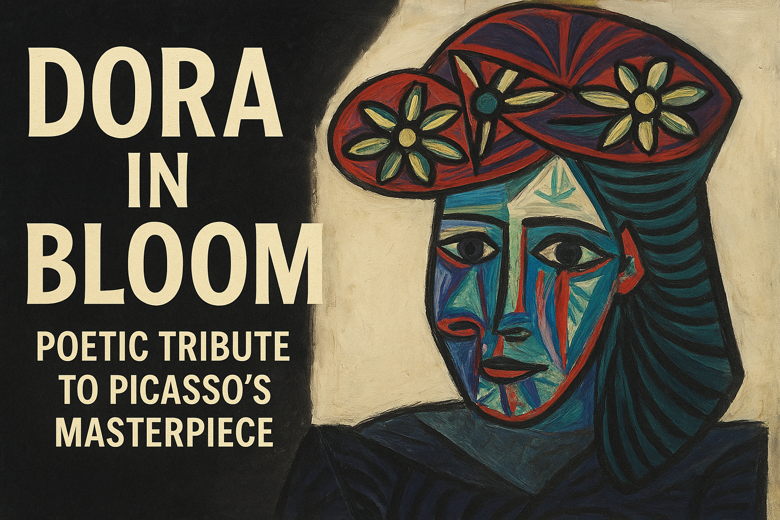Dora in Bloom: Poetic Tribute to Picasso’s Bust of a Woman with a Flowery Hat
