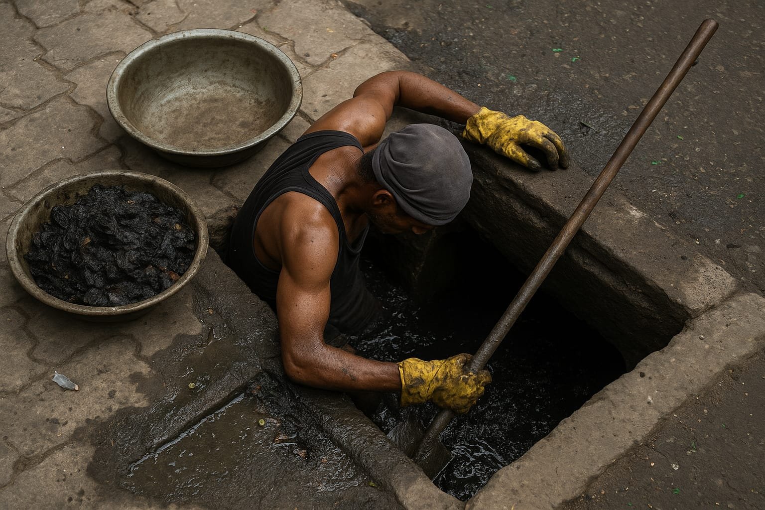 Delhi’s Dirty Secret: Drain Cleaners Risk Lives as Capital Looks Away