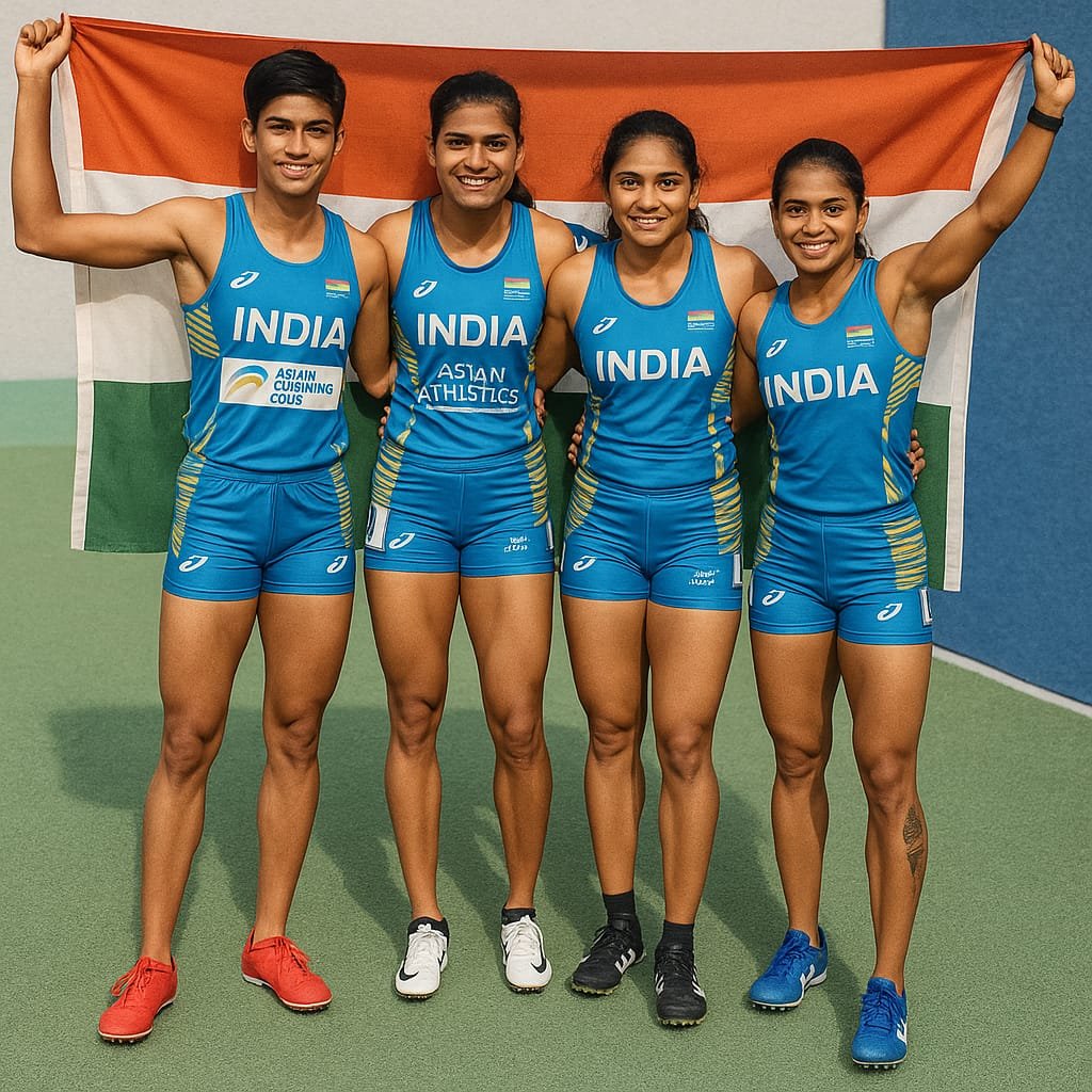 India Shines at Asian Athletics: Sable, Yaraji, and Women’s Relay Team Bring Home Gold