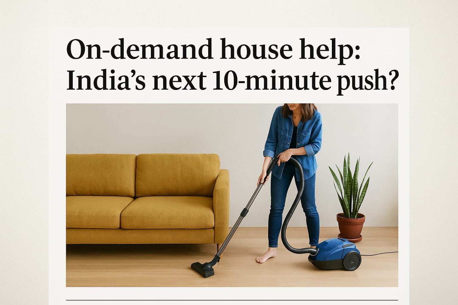 India’s Gig Revolution Enters the Living Room: The Rise of On-Demand Domestic Help