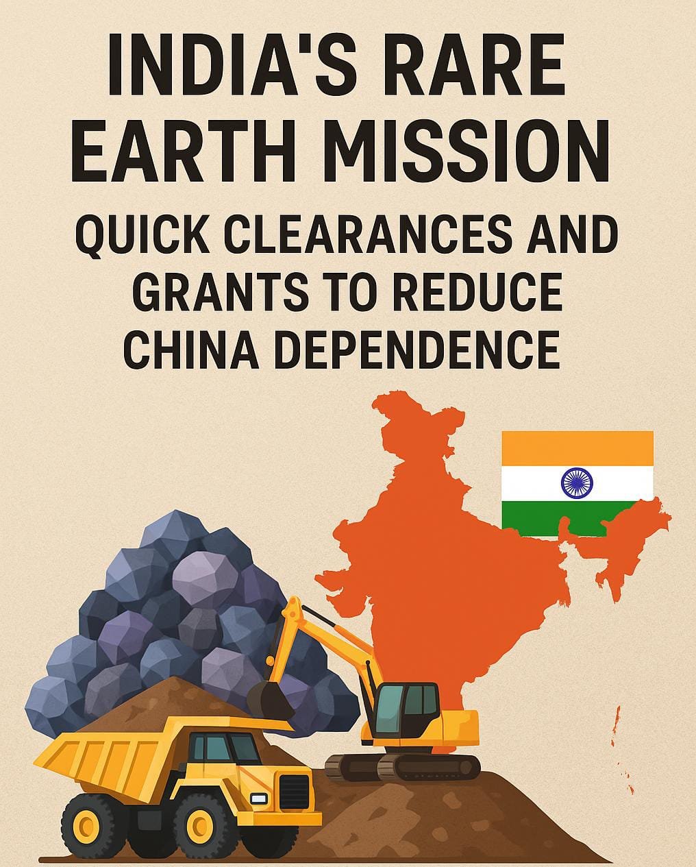 India’s Rare Earth Push: Quick Clearances, Grants, and Recycling to Cut China Dependence