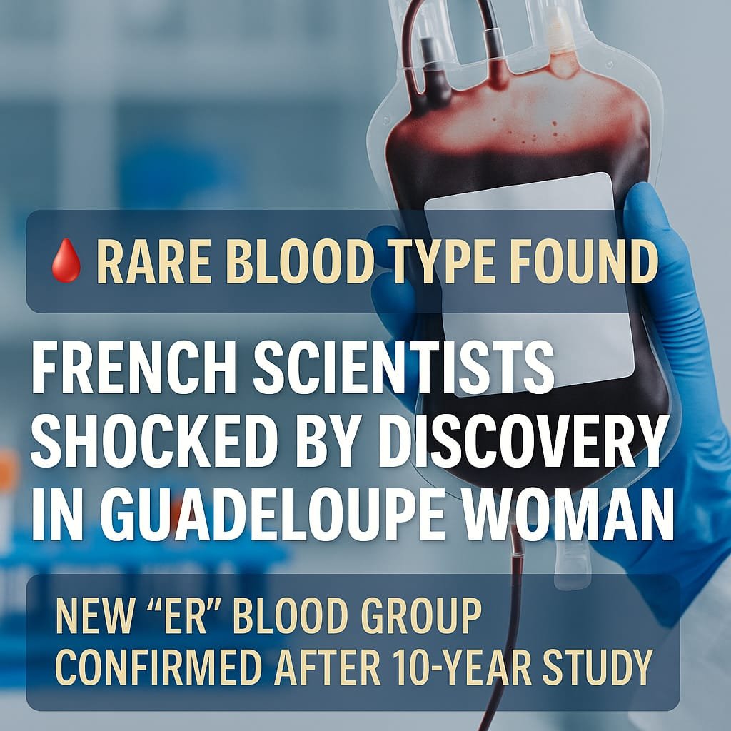 Rare Blood Type 'Er' Discovered After Mysterious Case in Guadeloupe